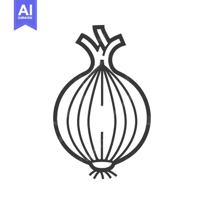 Aset premium populer: Black and White Line Drawing of an Onion