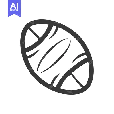 Aset premium populer: Black and White Line Drawing of an Oval Shape