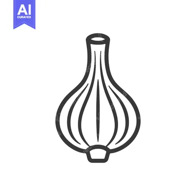 Popular premium asset: Black and White Line Drawing of a Single Onion