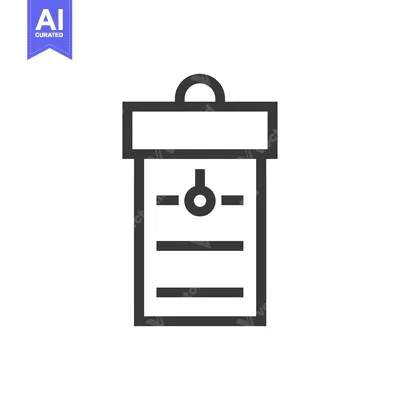 Popular premium asset: Black and White Line Drawing of a Tag with a Circle and Three Lines