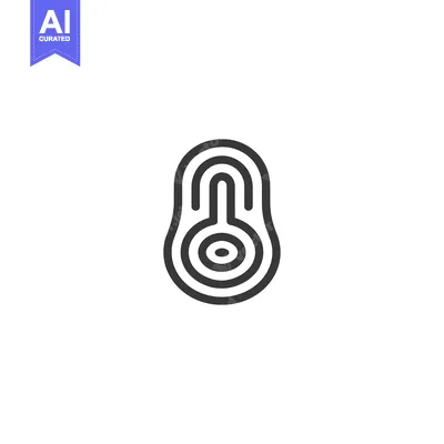 Aset premium populer: Black and White Line Drawing of a Teardrop Shaped Object