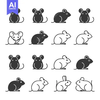 Popular premium asset: Black and White Mouse Icons Set