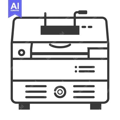 Aset premium populer: Black and White Outline Drawing of a  Deep Fryer
