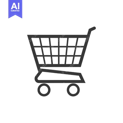 Popular premium asset: Black and White Outline of a Shopping Cart