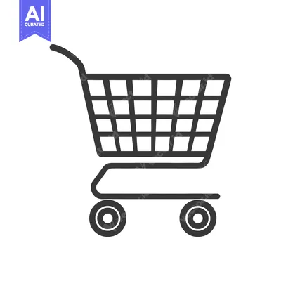 Popular premium asset: Black and White Outline of a Shopping Cart