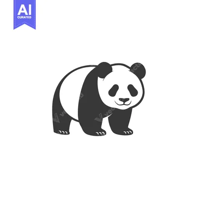 Popular premium asset: Black and White Panda Bear Illustration