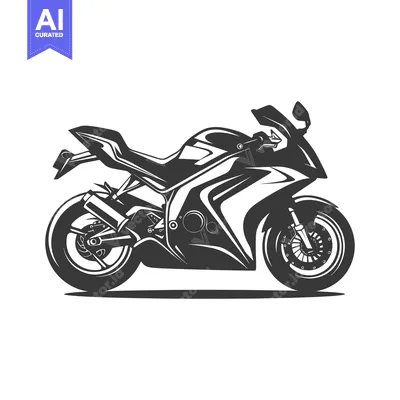Aset premium populer: Black and White Silhouette of a Motorcycle