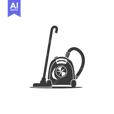 Aset premium populer: Black and White Silhouette of a Vacuum Cleaner