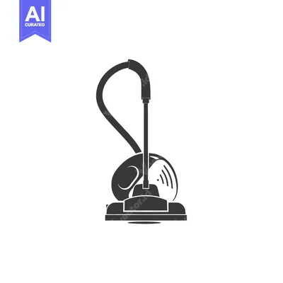 Aset premium populer: Black and white silhouette of a vacuum cleaner