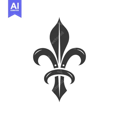 Popular premium asset: Black and White Stylized Fleur-de-lis Illustration