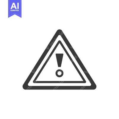 Popular premium asset: Black and White Triangular Warning Sign with Exclamation Point