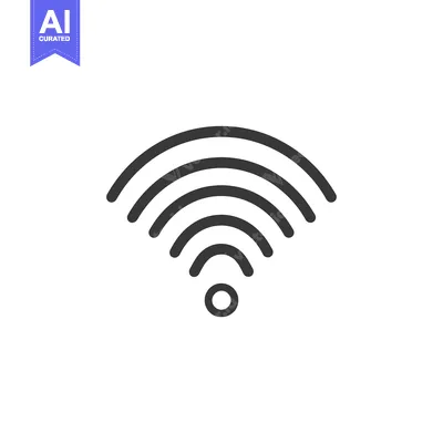 Aset premium populer: Black and White Wi-Fi Signal Icon