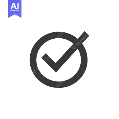 Aset premium populer: Black Checkmark Inside Circle Icon