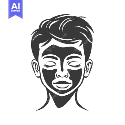 Black Facial Mask on a Person with Closed Eyes