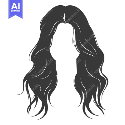 Popular premium asset: A stylized graphic showing flowing dark hair on a white background