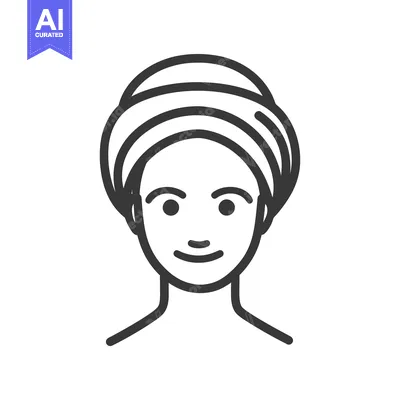 Premium design asset: A stylized illustration depicts a person wrapped in a towel