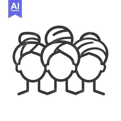 Aset premium populer: Three stylized women are depicted wearing hair towels in the image