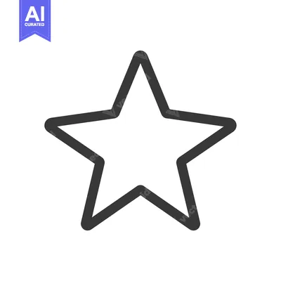 Popular premium asset: Black outline of a five-pointed star icon