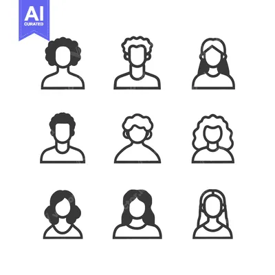 Aset desain premium: Collection of vector graphic illustrations depicting diverse human ind