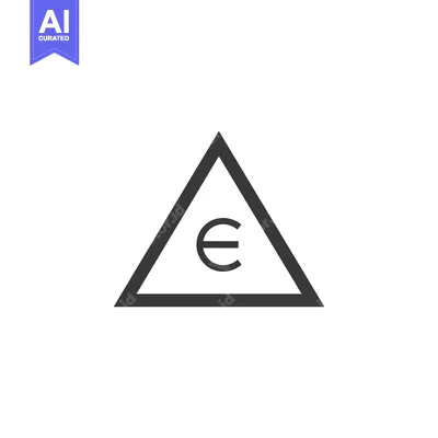 Popular premium asset: Black Triangle with Euro Symbol Inside