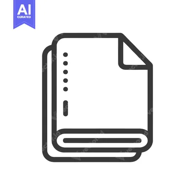 Premium design asset: Stacked Documents Icon: Clean Line Art for Digital Design