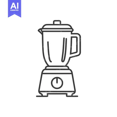 Popular premium asset: Minimalist Blender Icon: Clean Line Art for Kitchen Appliance Design