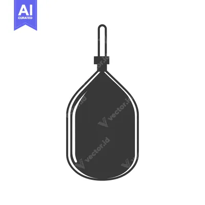 Aset premium populer: An Enema Syringe Illustration Drawn in a Simple Modern Style