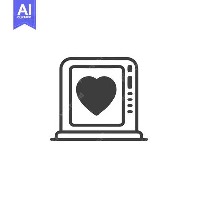 Popular premium asset: Heart Monitor Icon: Medical Technology, Love, and Health Symbolism
