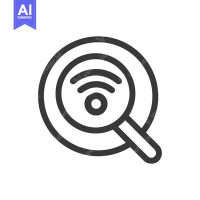 Popular premium asset: Wi-Fi Search Icon: Magnifying Glass Over Wireless Signal Symbol