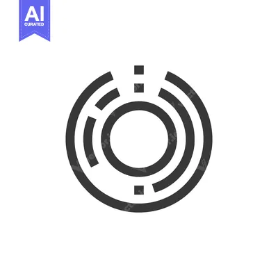 Popular premium asset: Circular Maze Icon: Minimalist Design with Interrupted Rings and Squar