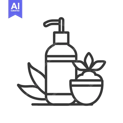 Popular premium asset: A graphic illustration depicting beauty and spa related products
