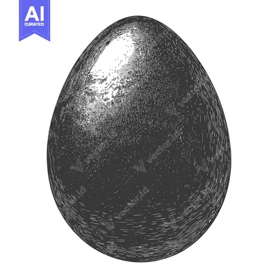 Popular premium asset: A Detailed Engraving of a Single Dark Egg