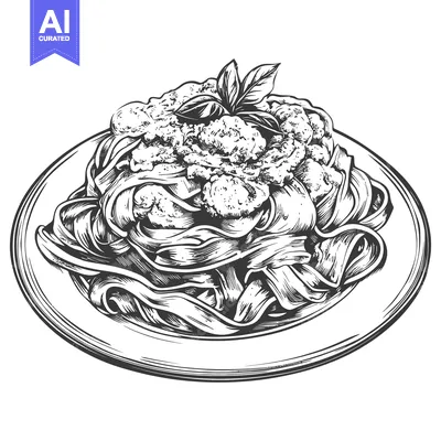 Aset premium populer: Delicious Pasta Dish with Pesto and Basil Garnish