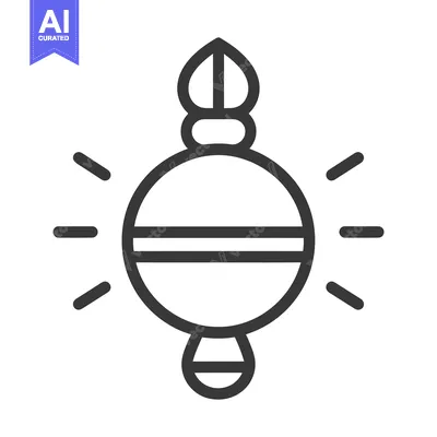 Popular premium asset: A black and white line art illustration of a light bulb