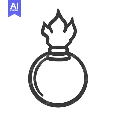 Popular premium asset: An illustrated stylized image of a burning object