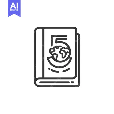 Aset premium populer: Book 5 Icon Line Art Icon  1380