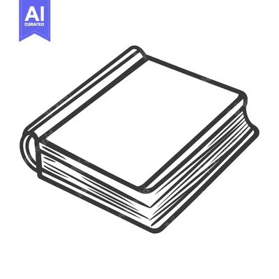 Popular premium asset: An illustrated closed book with lines representing pages and cover