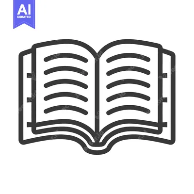 Premium design asset: An open book shows visible pages ready for reading material