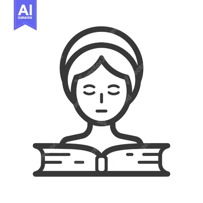 Aset premium populer: A person with closed eyes reading a book in quiet contemplation