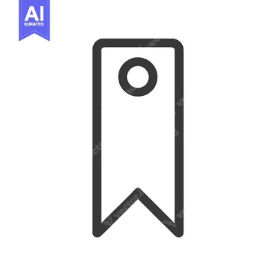 Popular premium asset: Minimalist Bookmark Icon: Simple Dark Gray Ribbon Design on White Back
