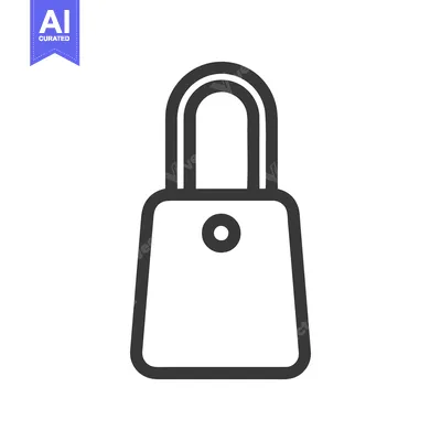 Aset premium populer: Simple Outline of a Shopping Bag with Handle