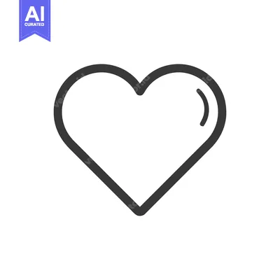 Popular premium asset: Simple, Elegant Heart Icon in Monochrome Style