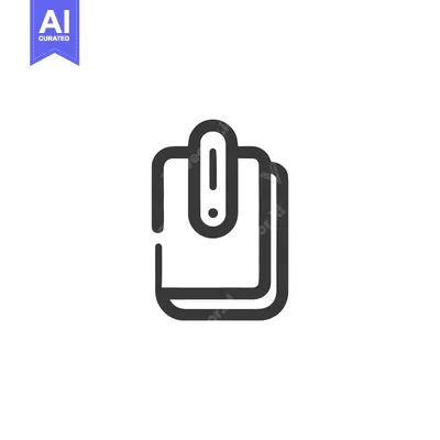 Aset premium populer: Simple Line Art of Stacked Documents with Clip