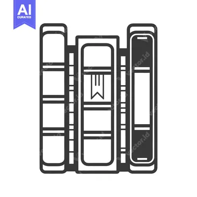 Aset premium populer: Three Books Are Standing Vertically Together On A Shelf