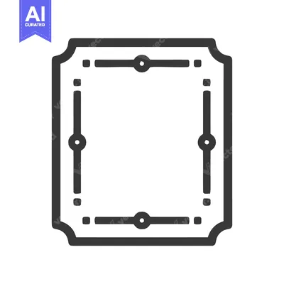 Popular premium asset: Ornate Frame Icon: Decorative Border with Rounded Corners and Embellis