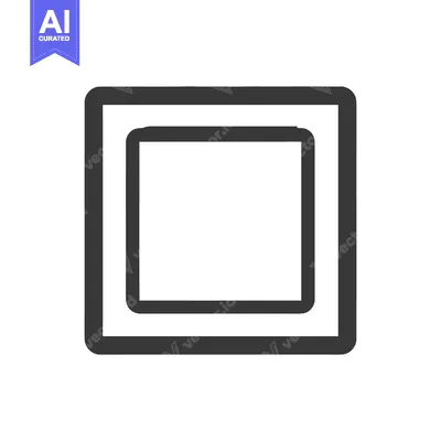 Popular premium asset: Minimalist Geometric Composition: Concentric Squares in Bold, Dark Gra