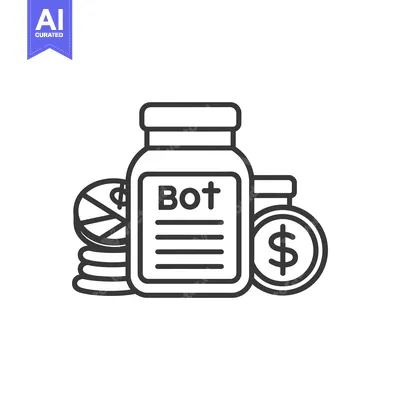 Aset premium populer: Bot jar with coins and dollar symbol