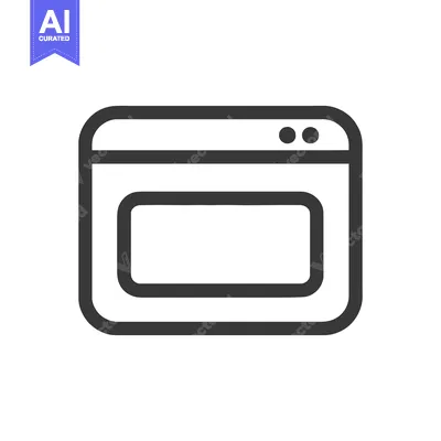 Popular premium asset: Browser Window Icon: Minimalist Design with Rounded Corners and Two Do