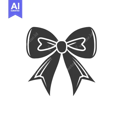 Aset premium populer: A stylized image of an elegant bow with tails