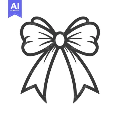 Popular premium asset: Simple illustration of a decorative tied ribbon bow for use
